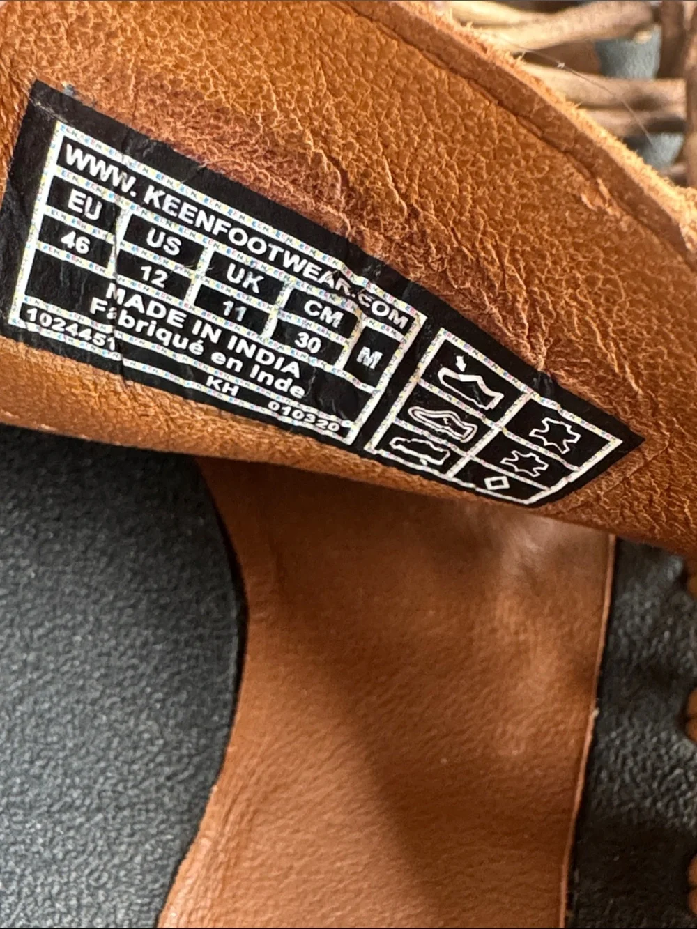 KEEN Men's Brown Leather Sandals 12